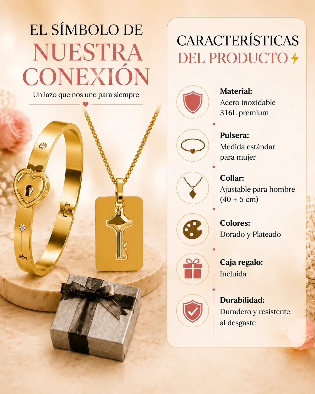 Set Amor Candado™- Collar + Pulsera