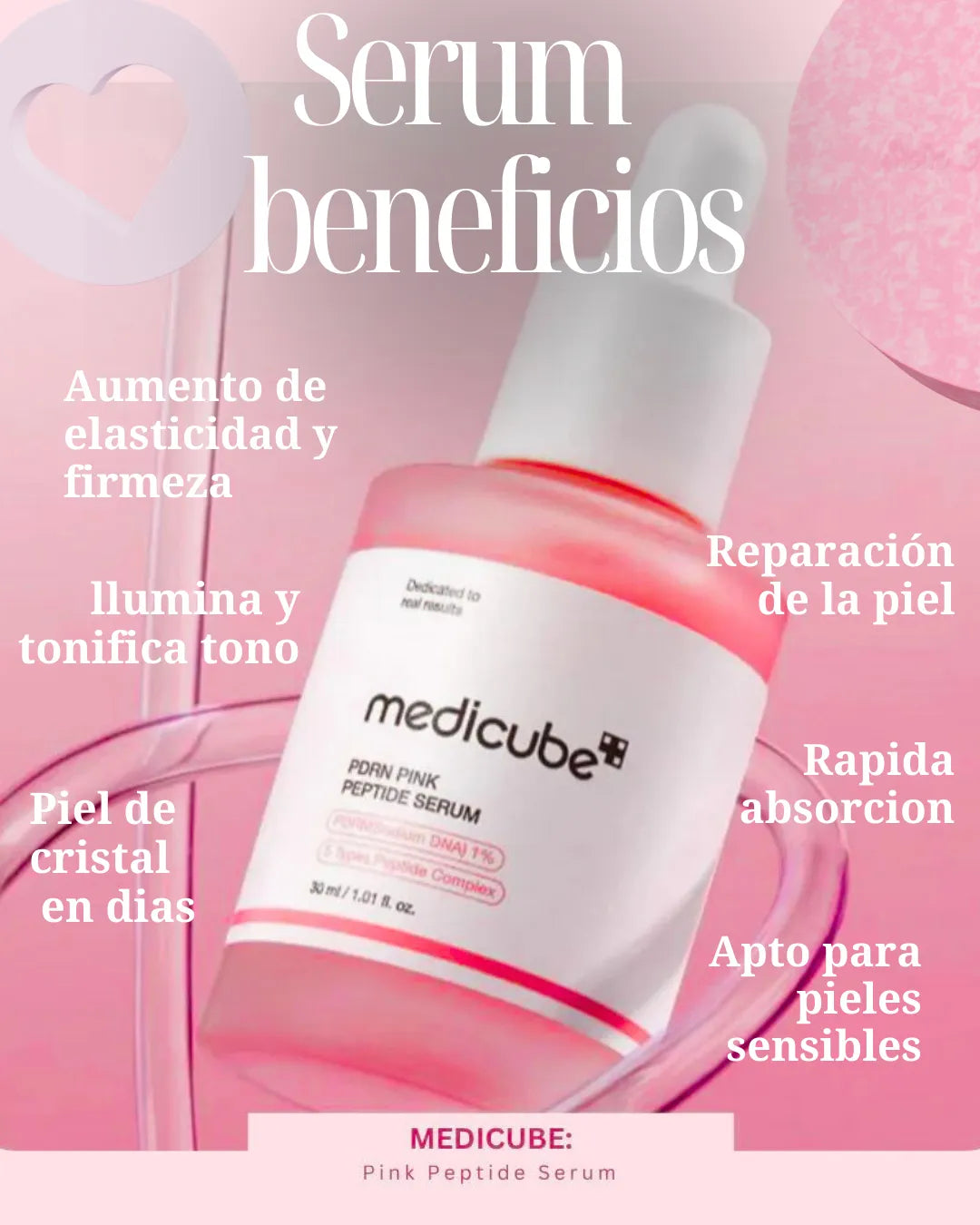 MEDICUBE SERUM COREANO ® - PIEL MAS FIRME Y LUMINOSA
