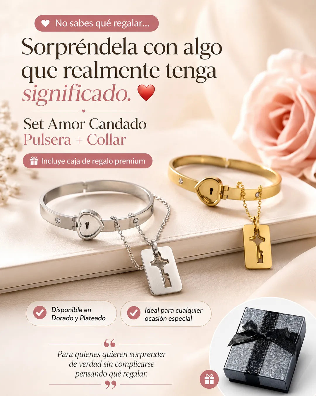 Set Amor Candado™- Collar + Pulsera