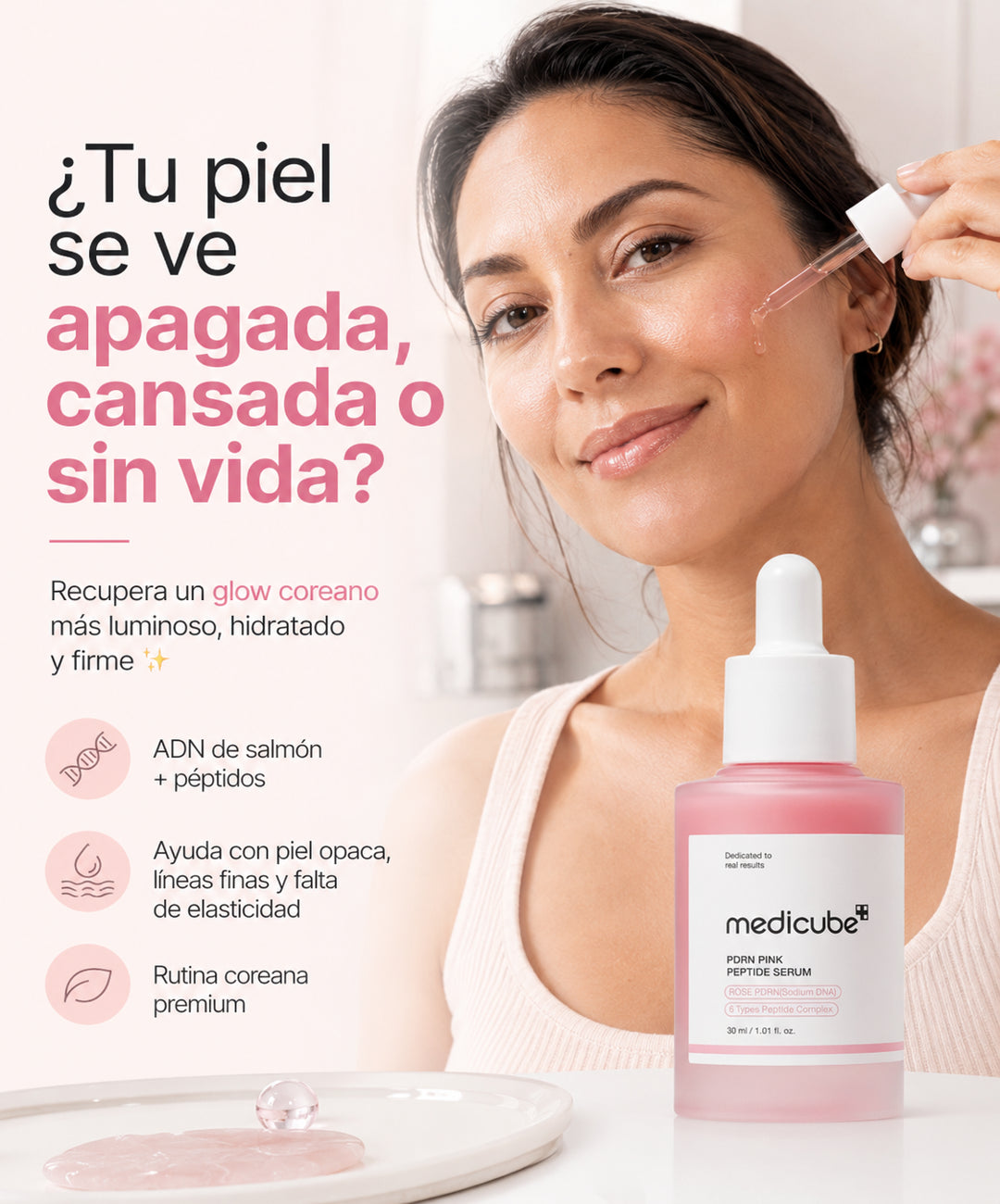 MEDICUBE SERUM COREANO ® - PIEL MAS FIRME Y LUMINOSA